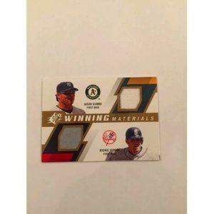 2009 SPx Winning Materials Dual #GS Richie Sexson/Jason Giambi Jersey (021)